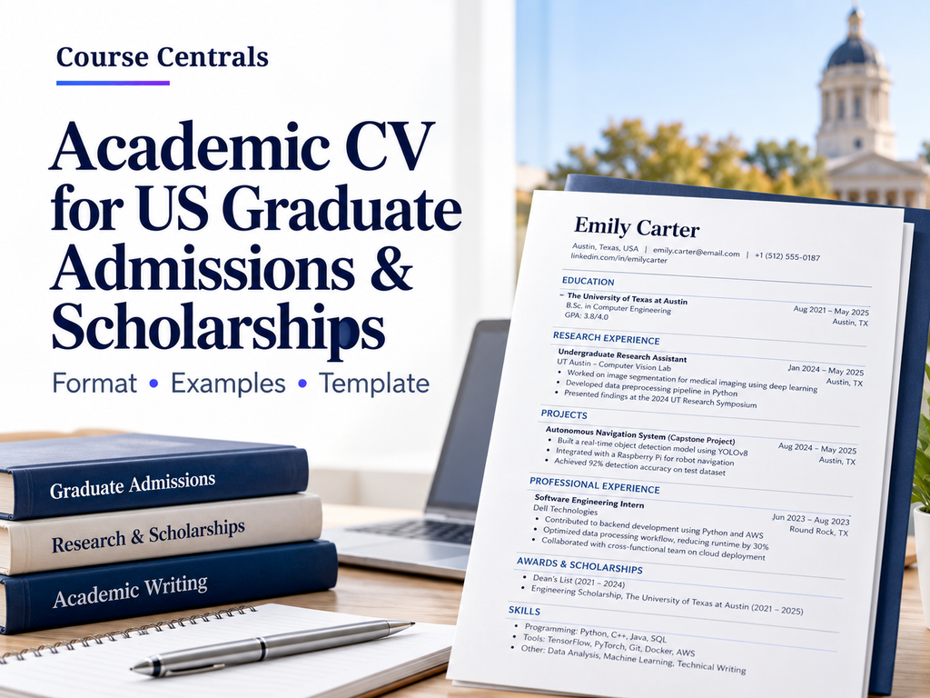 academic cv for graduate admissions