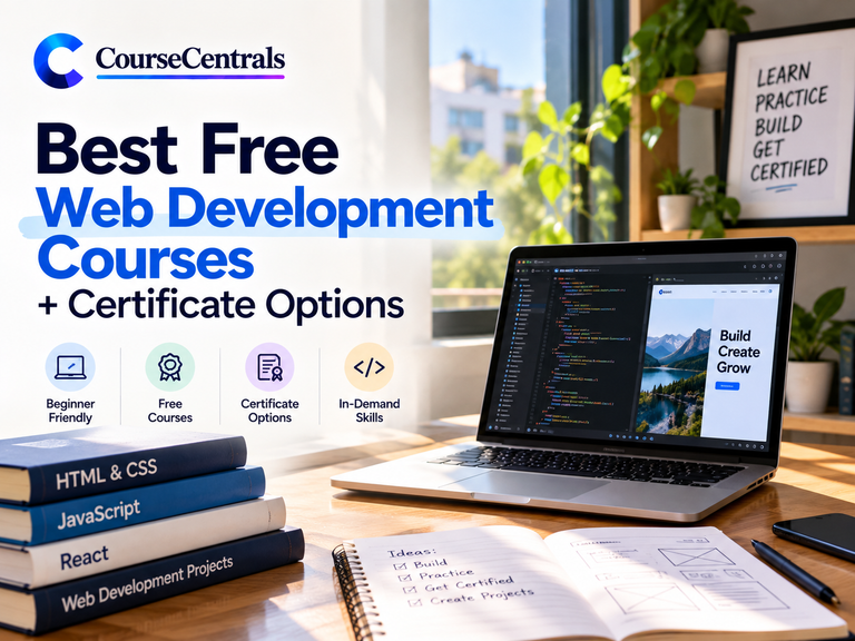 free web development courses workspace